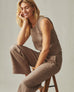 Women's Linen Tank - Pine Bark